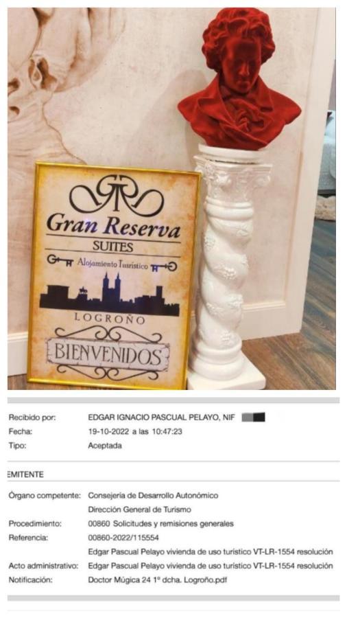 Gran Reserva Suites Centro Alojamiento Entero Logroño Dış mekan fotoğraf
